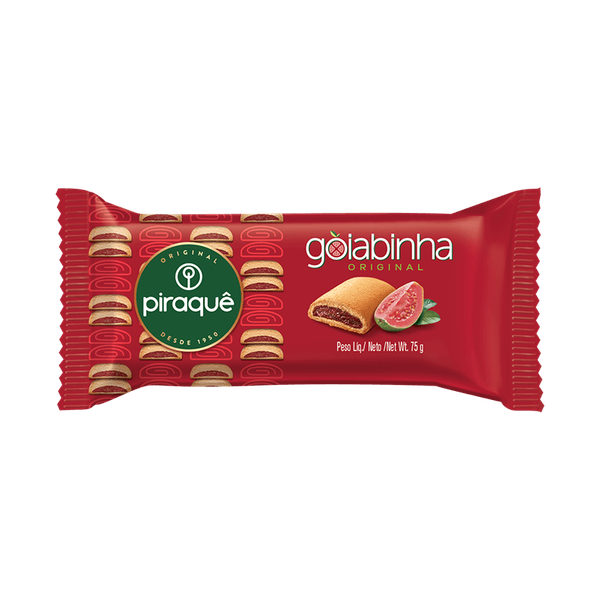 BISCOITO PIRAQUE ROLADINHO DE GOIABA 75G