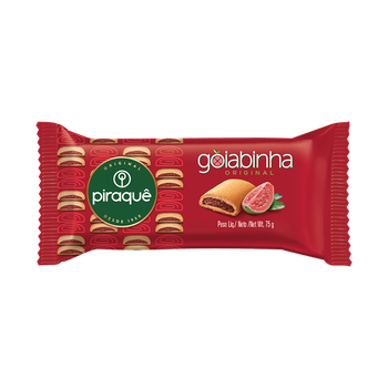 BISCOITO PIRAQUE ROLADINHO DE GOIABA 75G