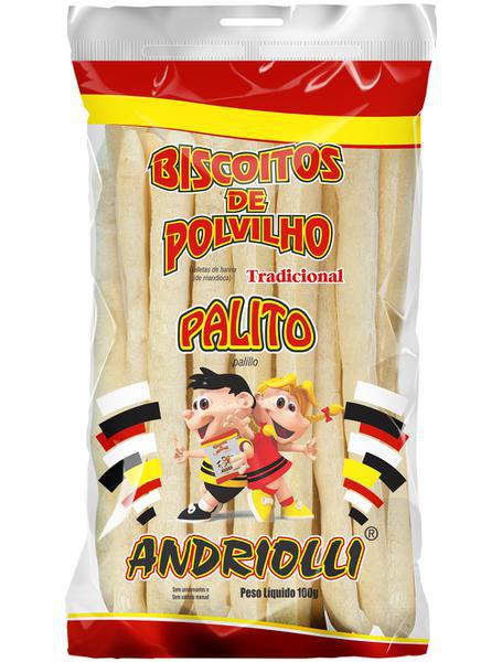 BISCOITO POLVILHO ANDRIOLLI PALITO 100G