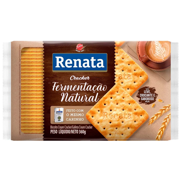 BISCOITO RENATA CRACKER FERMENTACAO NATURAL 360G