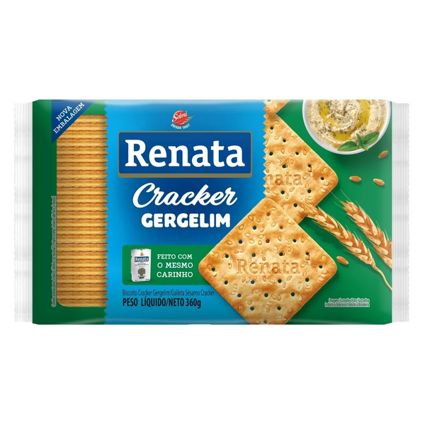 BISCOITO RENATA CRACKER GERGELIM 360G