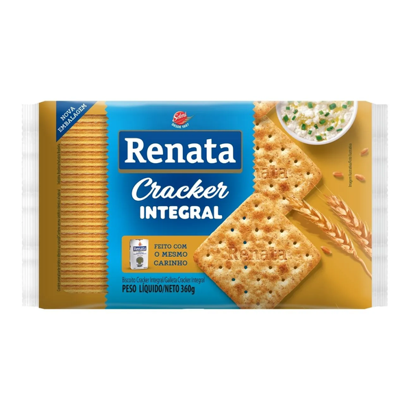 BISCOITO RENATA CRACKER INTEGRAL 360G