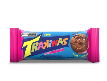 BISCOITO TRAKINAS MORANGO 42G