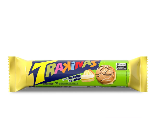 BISCOITO TRAKINAS TORTINHA DE LIMAO 126G