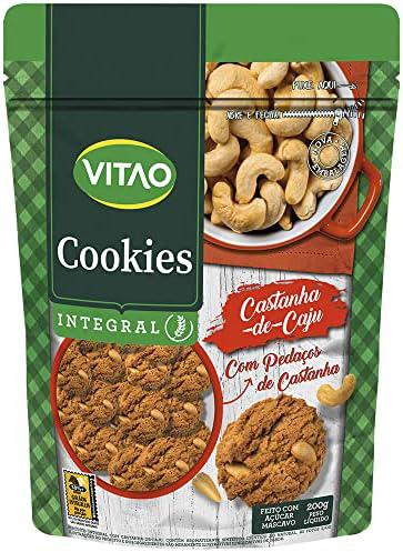 BISCOITO VITAO COOKIES INTEGRAL CASTANHA CAJU 200G