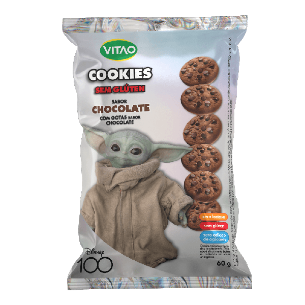 BISCOITO VITAO COOKIES S/GLUTEN DISNEY CHOCOLATE 60G