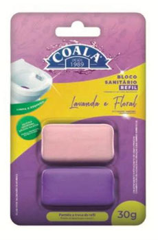 BLOCO SANITARIO COALA LAVANDA E FLORAL REFIL 30G
