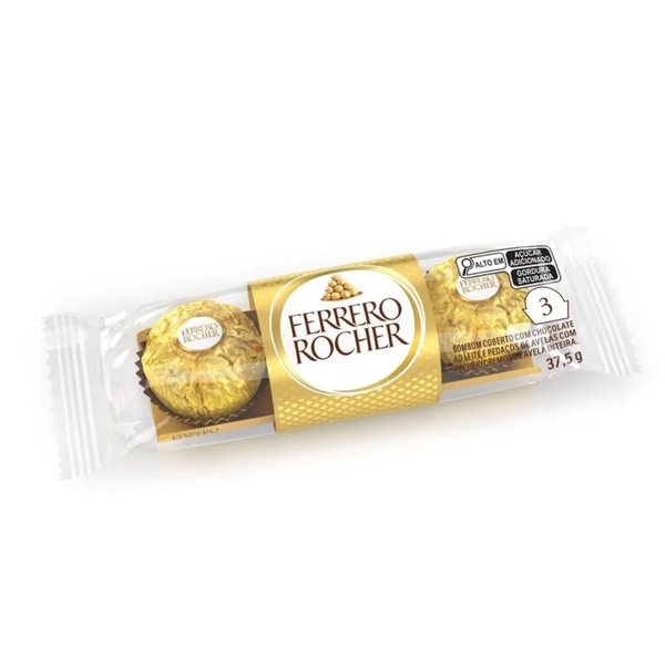 BOMBOM FERRERO ROCHER C/3 37,5G