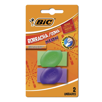 BORRACHA BIC NEON C/2