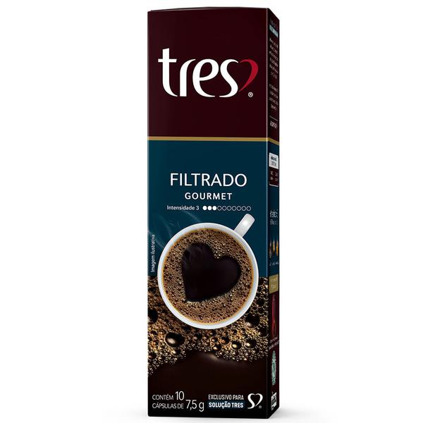 CAFE 3 CORACOES CAPSULAS GOURMET C/10 75G