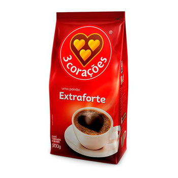 CAFE 3 CORACOES TORRADO MOIDO EXTRA FORTE 500G