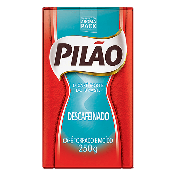 CAFE PILAO TORRADO MOIDO DESCAFEINADO VACUO 250G