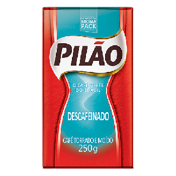 CAFE PILAO TORRADO MOIDO DESCAFEINADO VACUO 250G