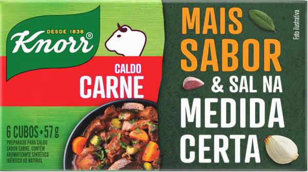 CALDO KNORR MAIS SABOR & SAL CARNE 57G