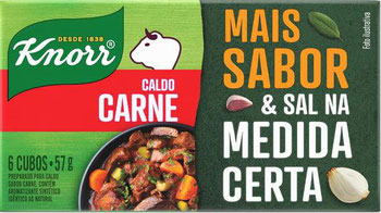 CALDO KNORR MAIS SABOR & SAL CARNE 57G