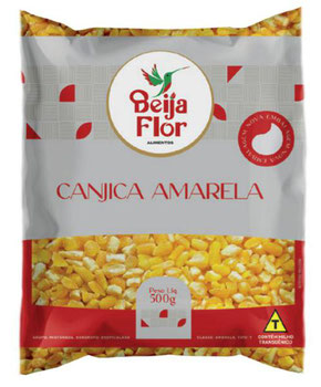 CANJICA BEIJA FLOR AMARELA 500G