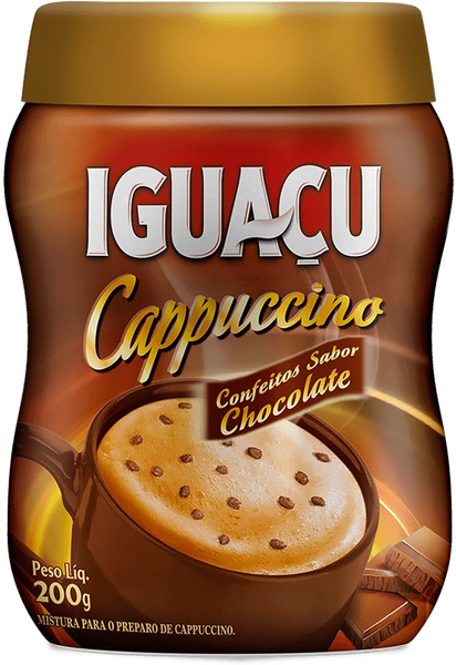 CAPPUCCINO IGUACU CONFEITOS CHOCOLATE 200G