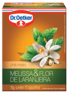 CHA DR.OETKER MISTO MELISSA E FLOR DE LARANJA C/15 15G