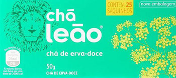 CHA LEAO FUZE ERVA DOCE C/25 50G