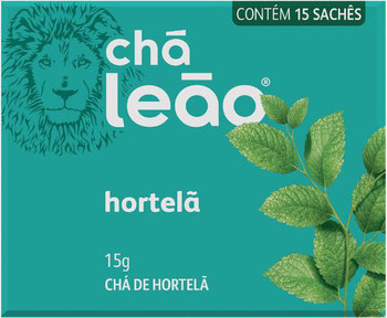 CHA LEAO HORTELA C/15 15G