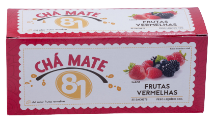 CHA MATE 81 FRUTAS VERMELHAS C/25 40G