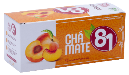 CHA MATE 81 PESSEGO C/25 40G