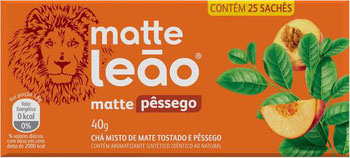 CHA MATTE LEAO PESSEGO C/25 40G