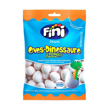 CHICLE FINI OVOS DE DINOSSAURO 80G