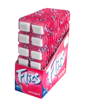 CHICLE FLICS C/12 17G    490203 - TUTTI FRUTI
