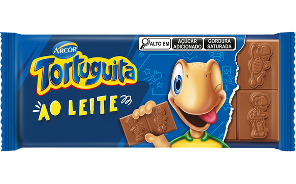 CHOCOLATE ARCOR TABLETE TORTUGUITA AO LEITE 80G