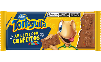 CHOCOLATE ARCOR TABLETE TORTUGUITA CONFEITOS 80G