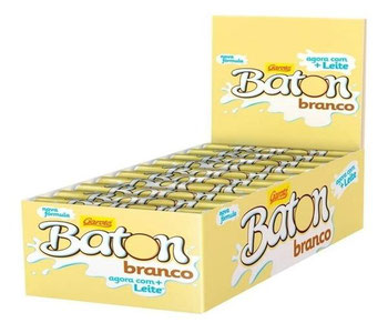 CHOCOLATE GAROTO BATON BRANCO C/30 480G