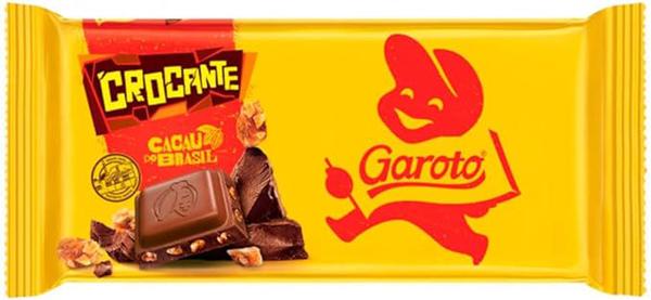 CHOCOLATE GAROTO CROCANTE 80G