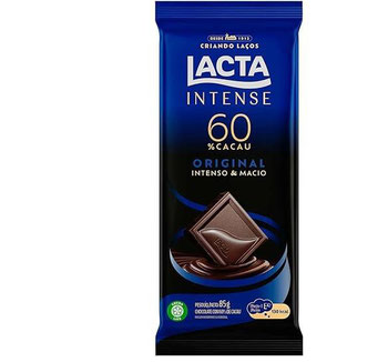 CHOCOLATE LACTA INTENSE ORIGINAL 60% CACAU 85G