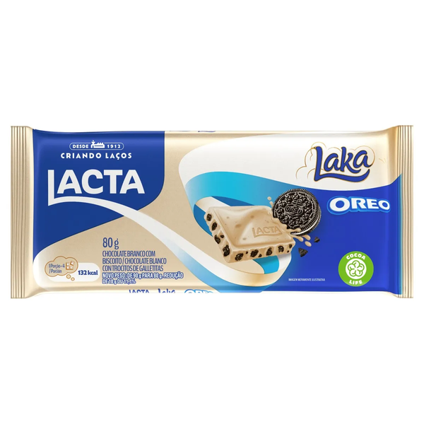 CHOCOLATE LACTA LAKA OREO 80G