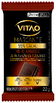 CHOCOLATE VITAO ZERO ACUCAR MEIO AMARGO 22G