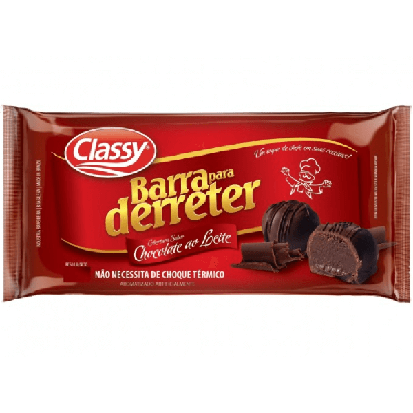COBERTURA CLASSY P/DERRETER CHOCOLATE  500G