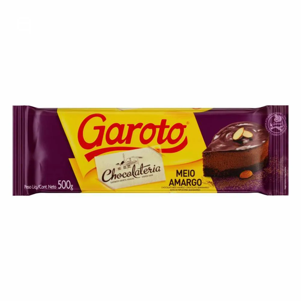 COBERTURA GAROTO MEIO AMARGO 500G