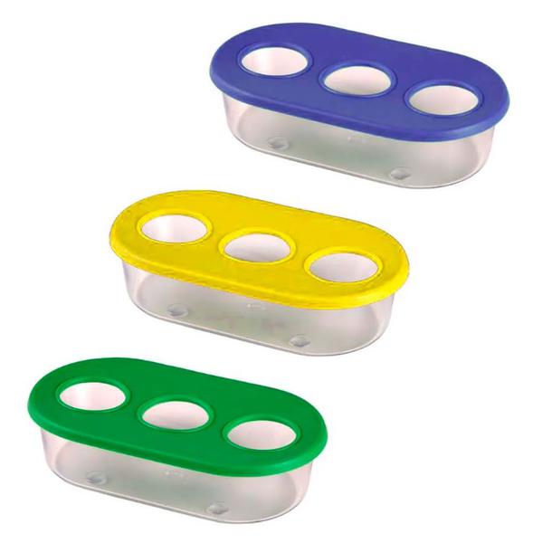 COMEDOURO CHRISTINO P/PASSARO 2 FUROS C/GANCHO