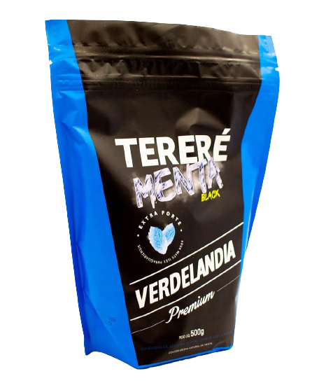 COMPOSTO ERVA MATE VERDELANDIA TERERE MENTA BLACK 500G