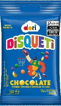 PASTILHA DORI DISQUETI CHOCOLATE 60G