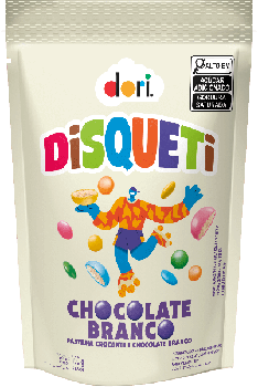 PASTILHA DORI DISQUETI CHOCOLATE BRANCO 100G