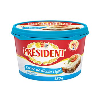 CREME DE RICOTA PRESIDENT LIGHT 380G