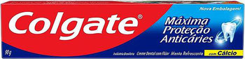 CREME DENTAL COLGATE MAXIMA PROTECAO ANTICARIES MENTA 90G