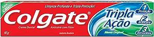 CREME DENTAL COLGATE TRIPLA ACAO MENTA ORIGINAL 90G