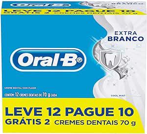 CREME DENTAL ORAL-B EXTRA BRANCO LEVE 12 PAGUE 10