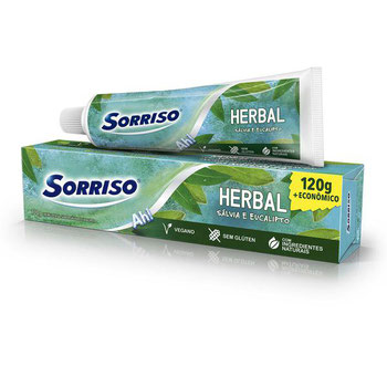 CREME DENTAL SORRISO HERBAL VERDE 120G