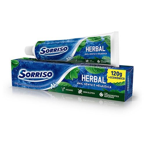 CREME DENTAL SORRISO HERBAL AZUL 120G