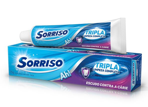CREME DENTAL SORRISO TRIPLA LIMPEZA COMPLETA 70G