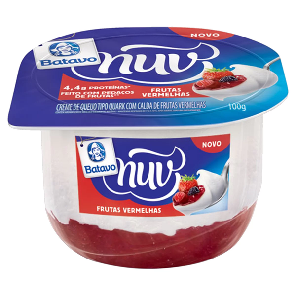 CREME QUARK BATAVO NUV FRUTAS VERMELHAS 100G